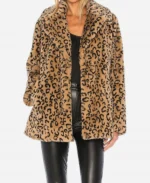 Laya DeLeon Hayes TV Series The Equalizer S04 Delilah Leopard Fur Coat