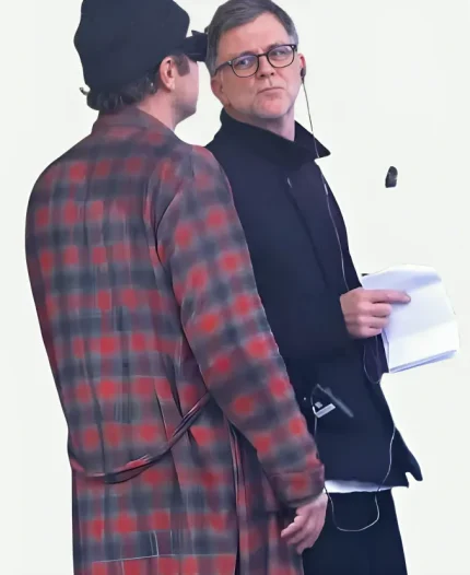 Leonardo DiCaprio One Battle After Another Plaid Coat