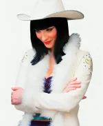 Lera Abova Tv Series One Piece 2026 Miss All Sunday White Fur Leather Coat