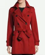 Madeline Martha Big Little Lies Red Trench Coat - Jacket Era