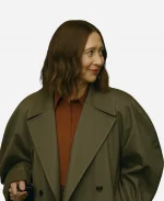 Maya Rudolph Loot S03 Molly Novak Grey Cotton Trench Coat