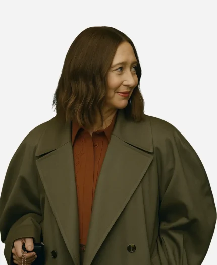 Maya Rudolph Loot S03 Molly Novak Grey Cotton Trench Coat