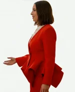 Maya Rudolph Loot S03 Molly Novak Red Peplum Blazer