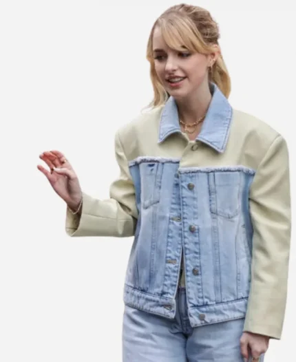 Mckenna Grace Movie Ghostbusters Frozen Empire Phoebe Spengler Denim Jacket