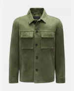 Mel Owens The Golden Bachelor Green Shirt Jacket