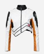Mercy Overwatch Valkyrie White Leather Jacket