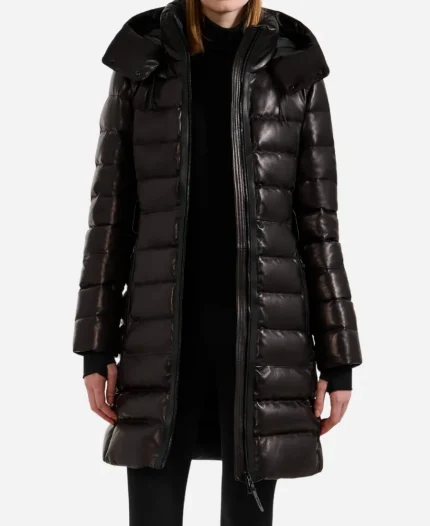 Meredith Forlenza Finding Her Edge Camille St. Denis Black Puffer Jacket