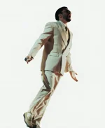 Mexico Tour Bad Bunny Beige Suit