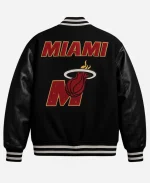 Miami Heat 2026 Mashup Logo Embroidered NBA Finals Champions Black Varsity Jacket