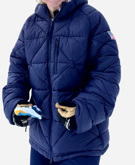 Mikaela Shiffrin Winter Olympics 2026 Milano Cortina Kappa Puffer Jacket