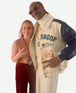 Milan Cortina 2026 Winter Olympics Team USA Coach Snoop Dogg Varsity Jacket