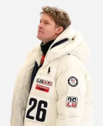 Milano Cortina 2026 Winter Olympics Evan Bates Team USA Flagbearer White Jacket