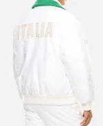 Milano Cortina 2026 Winter Olympics Federica Brignone Team Italy EA7 White Podium Jacket