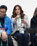 Milano Cortina 2026 Winter Olympics Katherina Witt Off-White Wool Trench Coat