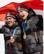 Milano Cortina 2026 Winter Olympics Ski Jumping Event Team Austria Hooded Jacket