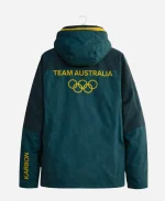 Milano Cortina 2026 Winter Olympics Team Australia Opening Ceremony Green Full-Zip Hooded Jacket