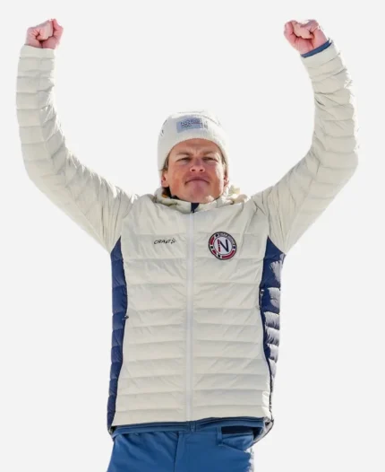 Milano Cortina Winter Olympics 2026 Team Norway Johannes Høsflot Klæbo White Puffer Jacket