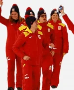 Milano Cortina Winter Olympics 2026 Team Spain Opening Ceremony Red & yellow Jacket