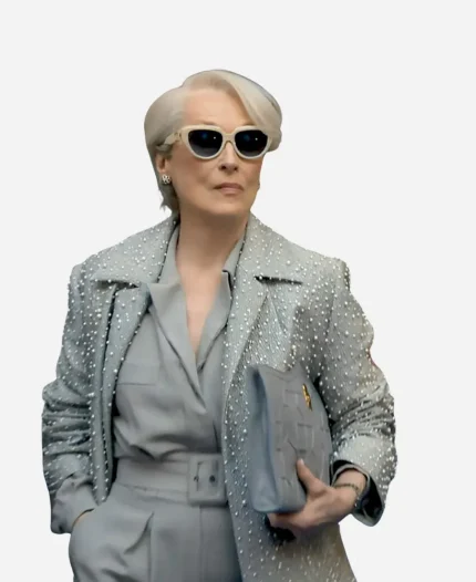 Miranda Priestly The Devil Wears Prada 2 Embellished Coat