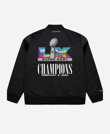 Mitchell & Ness Seattle Seahawks Super Bowl LX Champions Full-Zip Bomber Jacket