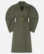 Molly Novak Grey Cotton Trench Coat
