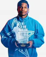 NBA All-Star 2026 Anthony Edwards MVP Celebration Nike Blue Track Jacket