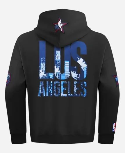  NBA All-Star 2026 City Of Angels LA Black Pullover Hoodie