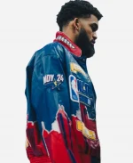 NBA All-Star Game 2024 Karl Anthony Towns Leather Jacket