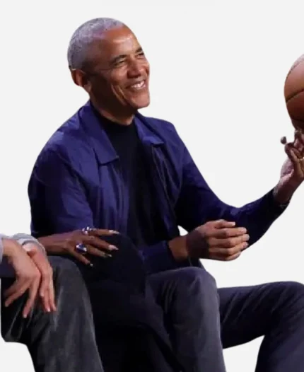 NBA All-Star Game 2026 Former President Barack Obama Blue Jacket