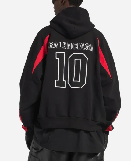 NBA x Balenciaga Oversized Black Hoodie