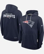 NFL 2026 Super Bowl LX Christian Gonzalez New England Patriots Navy Blue Sideline Hoodie