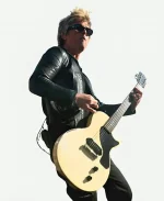 NFL 2026 Super Bowl LX Green Day Black Leather Jacket