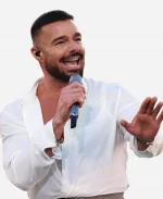 NFL 2026 Super Bowl LX Halftime Show Ricky Martin White Shirt