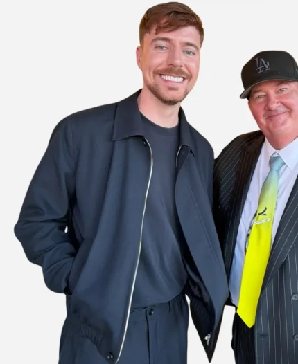 NFL 2026 Super Bowl LX MrBeast Black Cotton Jacket