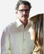 NFL 2026 Super Bowl LX Pedro Pascal White Cotton Jacket