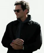 NFL 2026 Super Bowl LX Roger Federer Black Cotton Jacket