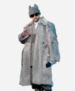 NFL Super Bowl LX Halftime Show Apple Music Press Conference Bad Bunny Grey Fur Coat