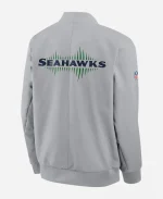 NFL Super Bowl LX San Francisco Bay Area Seattle Seahawks 2026 Nike Rivalries Grey Bomber Jacket