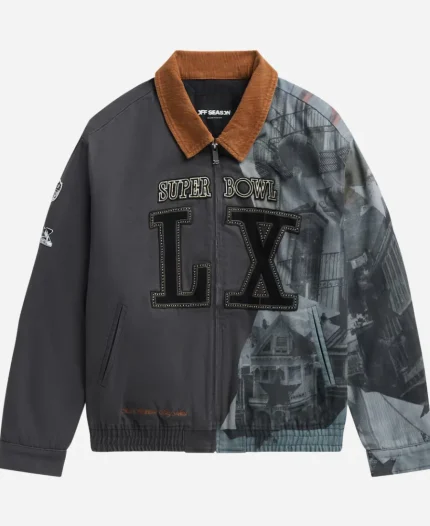 NFL Super Bowl LX Workwear Black Bomber Jacket