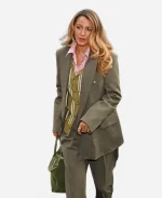 NYC 2026 Blake Lively Green Suit 