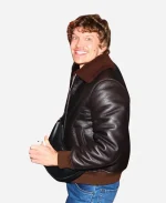 NYC 2026 SNL Connor Storrie Shearling Leather Jacket