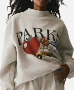 New York Graphic Grey Mockneck Sweatshirt