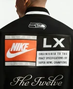 Nike Seattle Seahawks Super Bowl LX Champions Destroyer Black & White Jacket