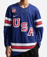Nike Team USA 2026 Hockey Blue Jersey