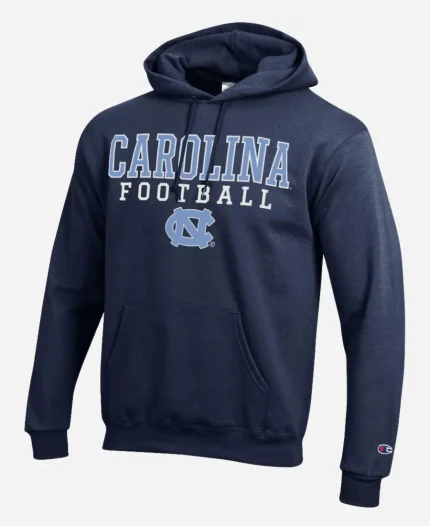 North Carolina Tar Heels Football Champion Navy Blue Pullover Hoodie