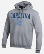 North Carolina Tar Heels Football Heather Grey Hoodie