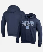 North Carolina Tar Heels Football Navy Blue Hoodie