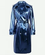 Now Sara Sampaio Movie Superman 2025 Eve Teschmacher Blue Trench Coat