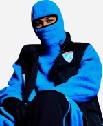 OVO Balaclava Blue Sherpa Hoodie