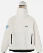October's Very Own Balaclava White Sherpa Hoodie